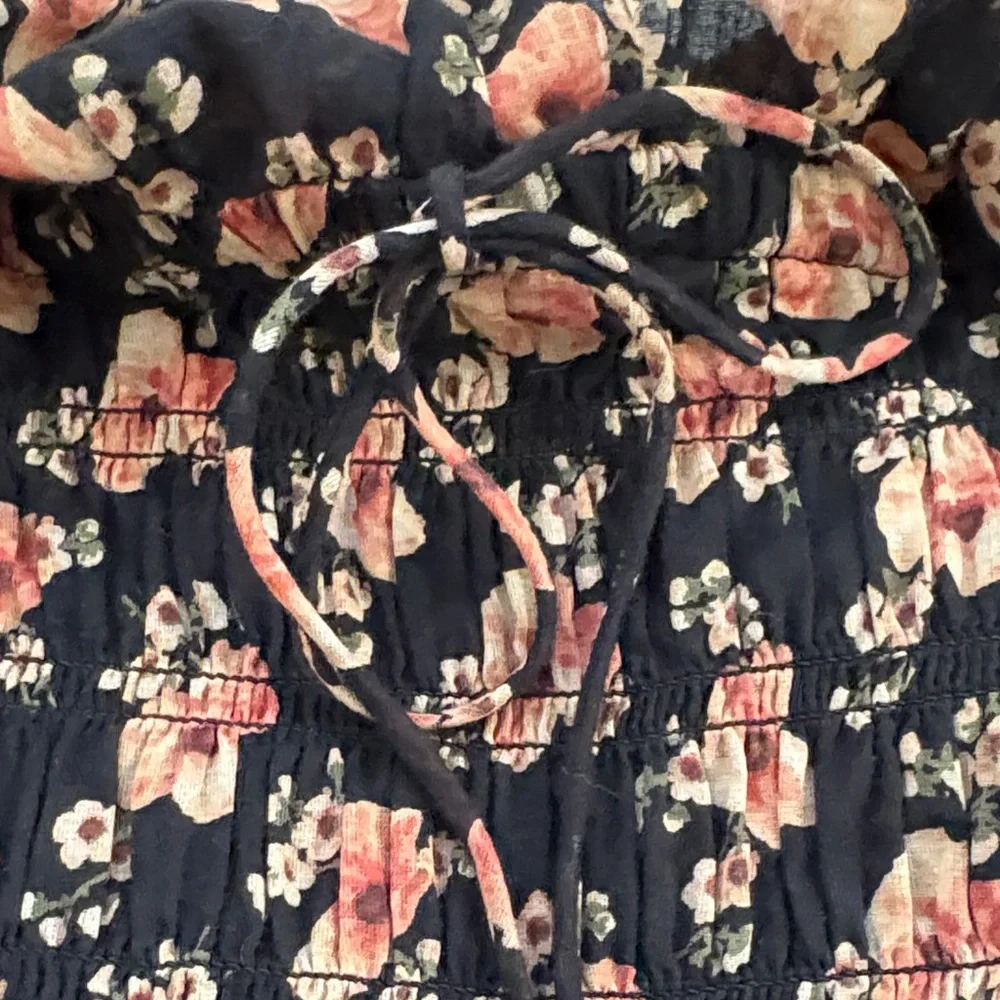 Doen Black and Pink Floral Maxi Dress - Picture 11 of 11